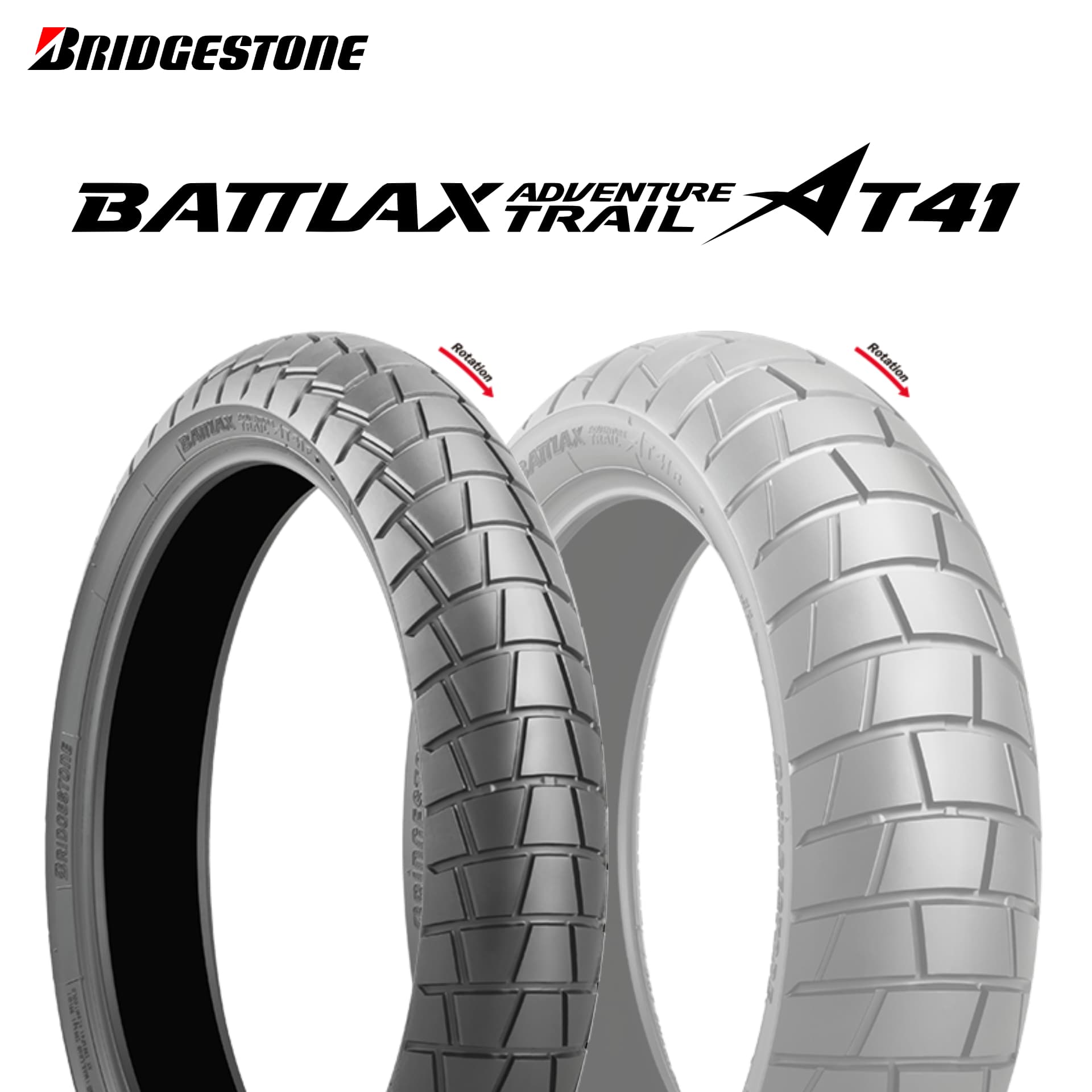 ☆未使用新品 BATTLAX AT-41 正規新製品 ブリヂストン AT41 　120/70R19 60V　フロント用　片輪のみ