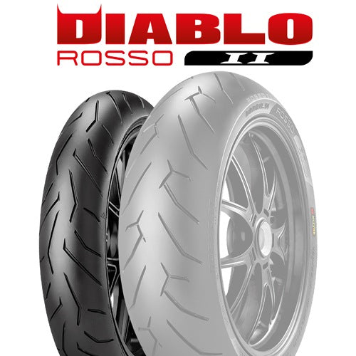 120/70ZR17 (58W) ピレリ ディアブロ ロッソ2 PIRELLI DIABLO ROSSO 2 新品 バイクタイヤ フロント用