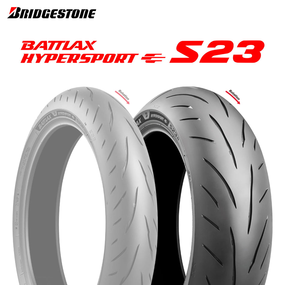 190/55ZR17 (75W) ブリヂストン バトラックス ハイパースポーツS23 BRIDGESTONE BATTLAX HYPERSPORT S23 新品 バイクタイヤ リア用 日本製