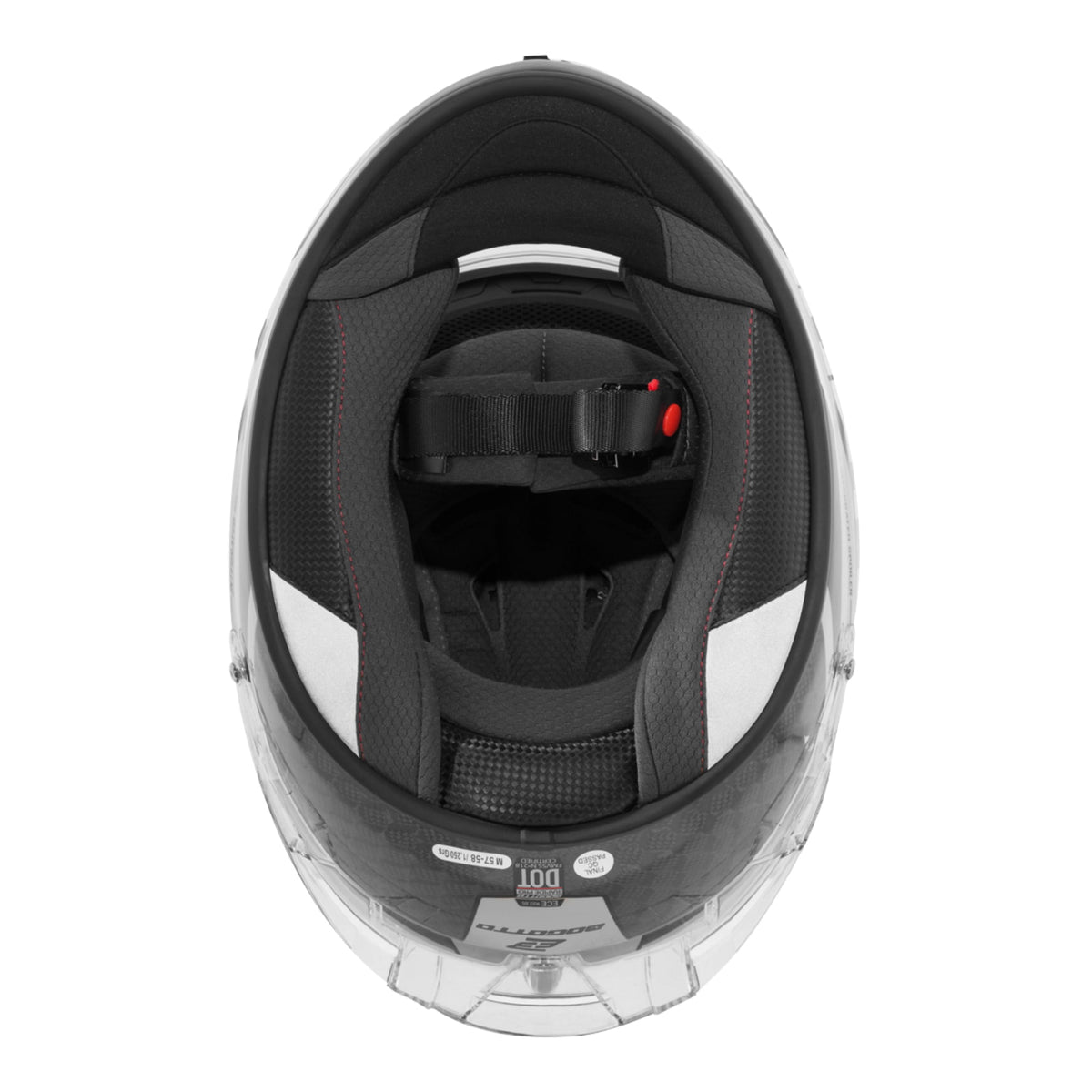Bogotto FF104 SPN CARBON HELMET（ボガット FF104 SPN カーボンヘルメット）（ ブラック／チタニウム）フルフェイス 内装