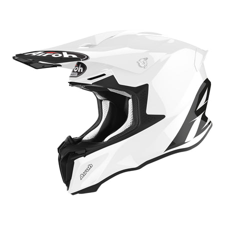 Airoh TWIST2.0（アイロー ツイスト2.0）（グロスホワイト）オフロードヘルメット 斜めから左側