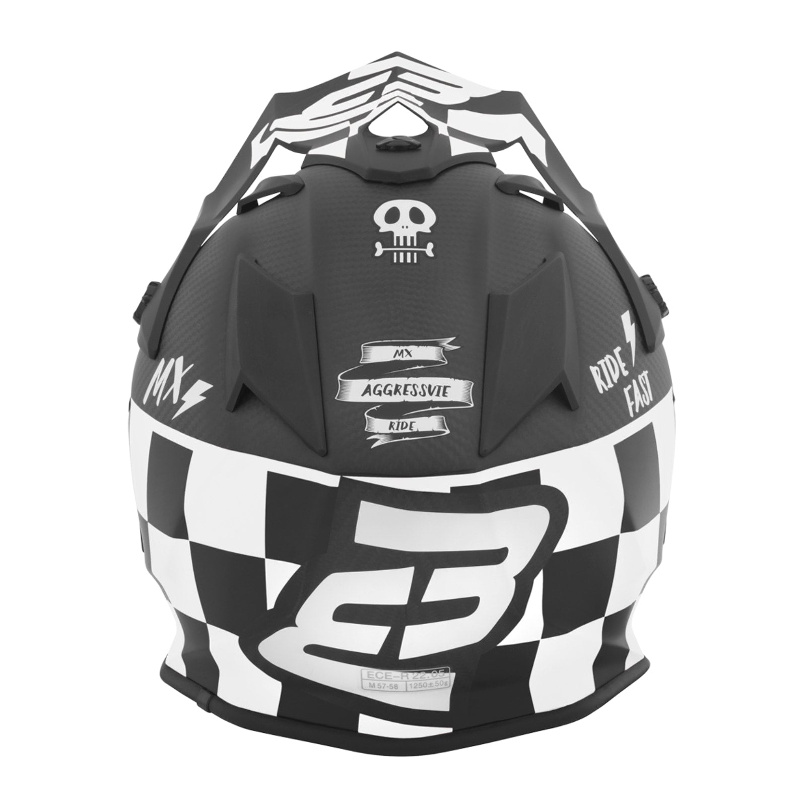 Bogotto V328 XADREZ CARBON MOTOCROSS HELMET（ボガット V328 シャドレス カーボンモトクロスヘ –  BGP バイクギアプレミアム