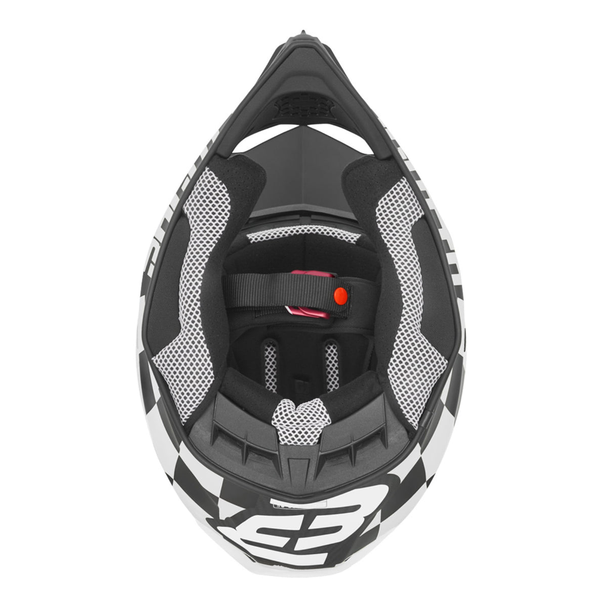 Bogotto V328 XADREZ CARBON MOTOCROSS HELMET（ボガット V328 シャドレス カーボンモトクロスヘルメット）（ブラック／ホワイト）オフロードヘルメット 内装
