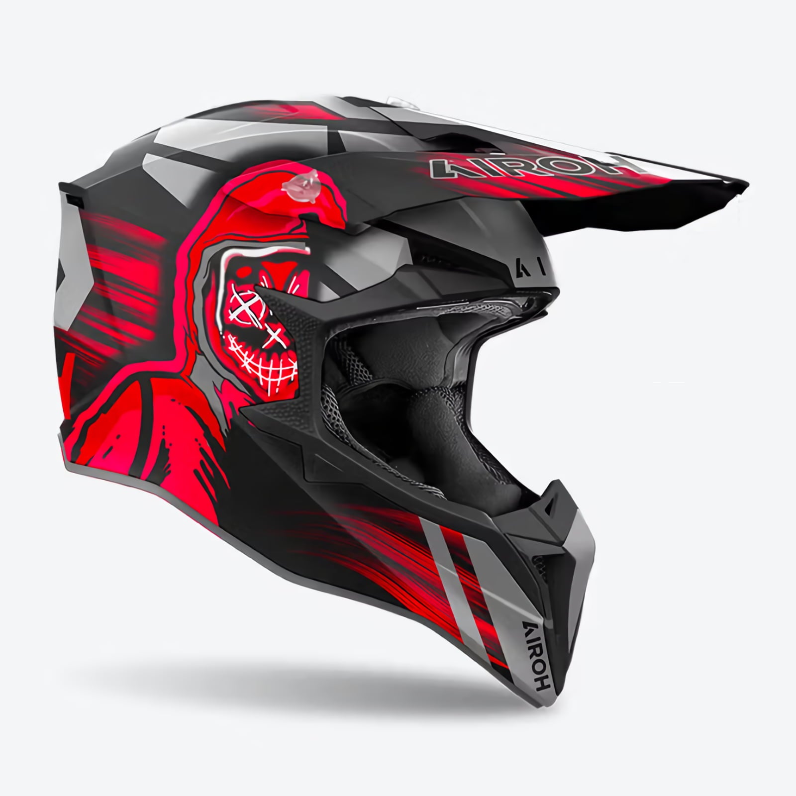 Airoh Wraap マットブラック オフロードヘルメット AIROH ＼全品10%+1000円☆10/21(火)限定／ Airoh アイロー Wraap