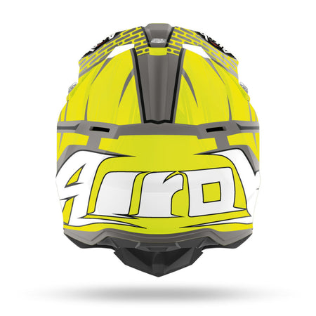 Airoh WRAAP IDOL（アイロー ラップ アイドル）（イエロー）オフロードヘルメット  後方