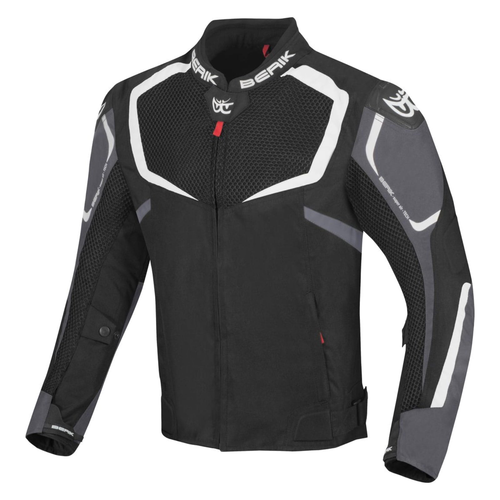 Berik X-Speed Air Motorcycle Textile Jacket（ベリック エックス スピード エア モーターサイクル テキスタイル ジャケット）（ブラック／ホワイト／グレー）メッシュジャケット